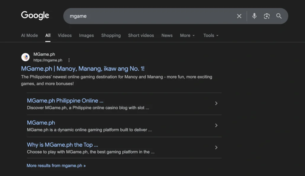 CASE STUDY on MGame PH
