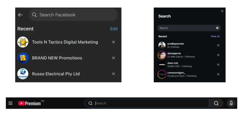 social media searches